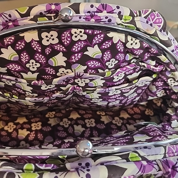 Vera Bradley Purse in Plum Petals - Picture 6 of 8